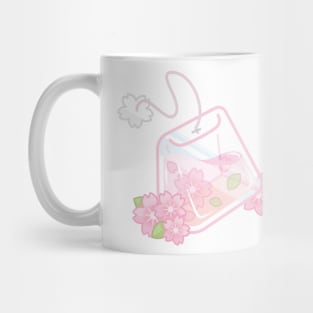 Cherry Blossom Aesthetic Tea Bag Mug